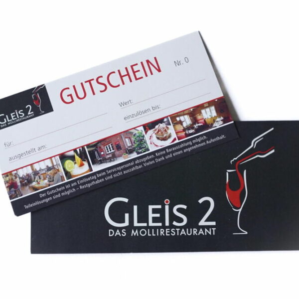 Gutschein Gleis 2